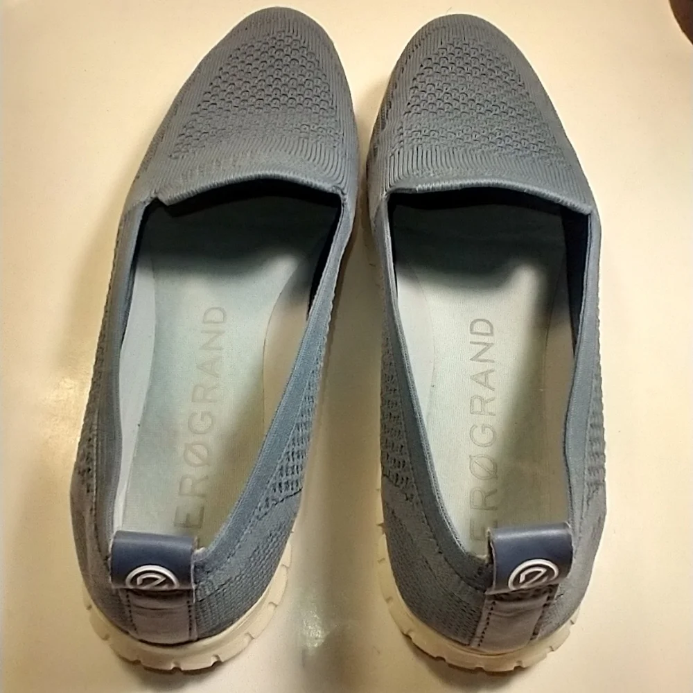 Cole Haan Zerogrand Stitchlite Blue Slip On Loafers Women's sz 8.5B